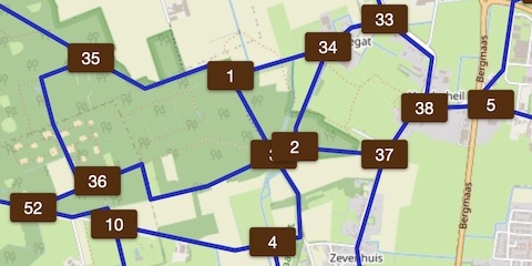 Plan je wandelroute